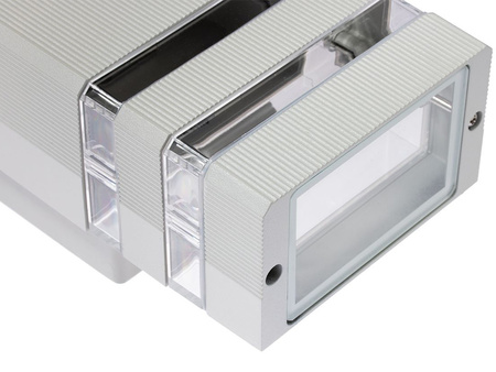 INEZ Šedé fasádní zahradní nástěnné svítidlo GU10 ALUMINIUM IP54