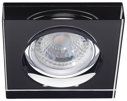 Halogenová bodová LED dioda GU5,3 Square Black Morta Kanlux k montáži pod omítku