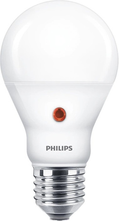 A60 LED žárovka 6.5W = 60W 806lm 4000K Neutrální bila 250° se soumrakovým senzorem PHILIPS