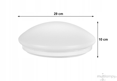 Stropní svítidlo Plafond 2x E27 pro povrchovou montáž se senzorem pohybu kulaté bílé LOBO Masterled