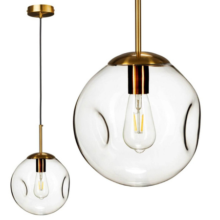 Moderní závěsné svítidlo z čirého skla. LED E27 Sphere