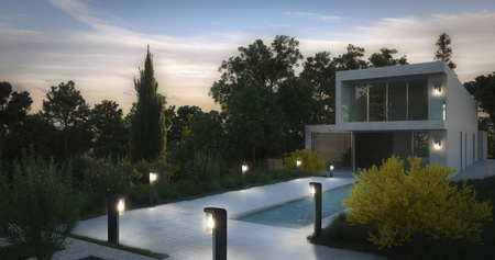 Venkovní stojací lampa E27 80cm IP44 Endura Ledvance Grey Garden Lamp