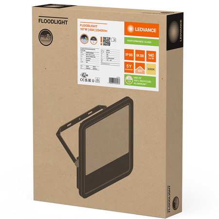 LED reflektor 167W 23400lm 3000K IP66 černý LEDVANCE reflektor