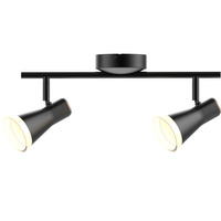 Stropní/nástěnné svítidlo nastavitelné 8.4W LED BERG 2 černá 3000K GOLDLUX (Polux)