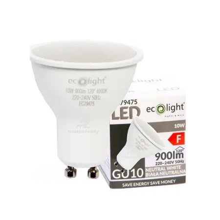 LED žárovka GU10 10W 900lm 4000K Neutrální bila 120°