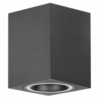 Halogenový reflektorový bodový reflektor GU10 Square Black Masterled pro povrchovou montáž