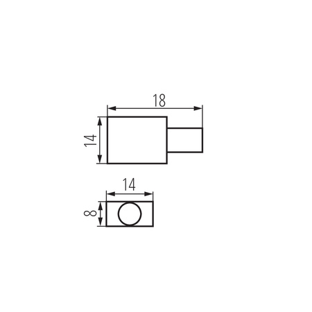 Koncovka s otvorem pro pásky NEON RGB KANLUX