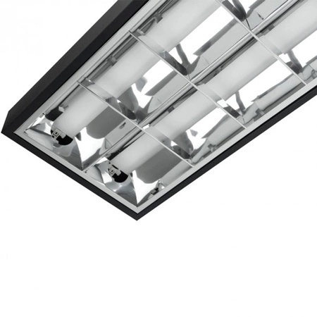 Rastrové svítidlo pro povrchovou montáž 2xT8 120 cm G13 Black