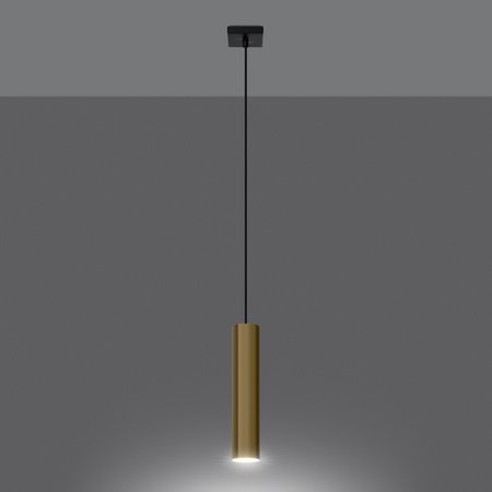 LAGOS 1 GU10 Gold Moderní stropní závěsné svítidlo SOLLUX