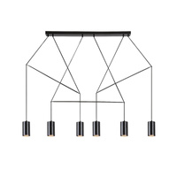 Stropní závěsné svítidlo GU10 Black Industrial Aslaug Rabalux