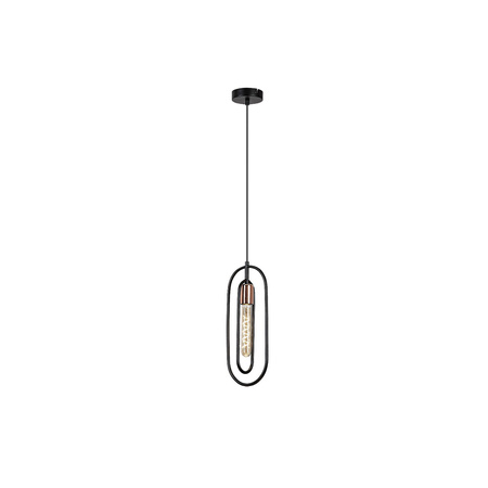 Stropní závěsné svítidlo E27 Matte Black Modern Rovier Rabalux