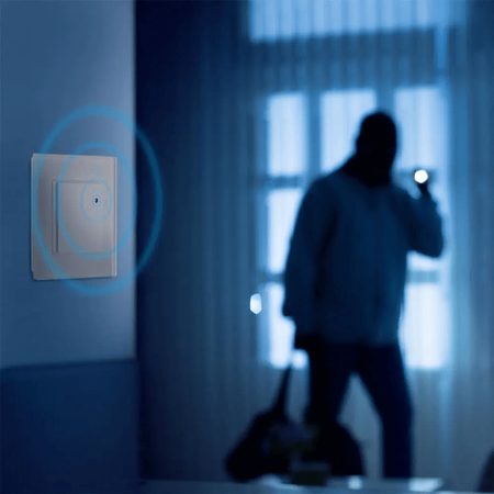 Mikrovlnný pohybový senzor 180° IP20 BÍLÁ Nástěnná nástěnná nastavitelná V-TAC