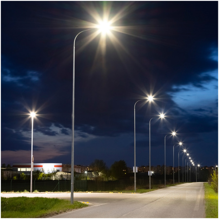 Pouliční svítidlo LED Průmyslové silniční svítidlo 150W 20250lm 4000K Neutrální IP66 IK08 Šedá Vespa Kobi