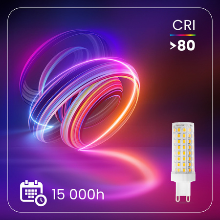 4x Žárovka LED G9, KAPSLE 12W = 100W 1152lm 3000K Teplá bílá 360° LUMILED