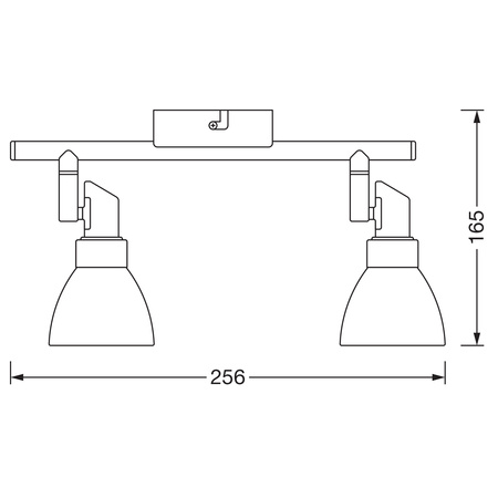 Stropní svítidlo nástěnný reflektor 2xG9 1.9W 400lm 2700K Teplá bílá SPOT LEDVANCE