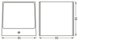 Inteligentní fasádní nástěnné svítidlo LEDVANCE WIFI SMART+ BRICK WALL SILVER GRY 14W 550 lm LEDVANCE