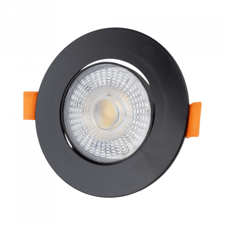 Vestavné LED svítidlo pro zapuštěnou montáž 3W / 5W / 7W CCT Black Round DOWNLIGHT Ecolight