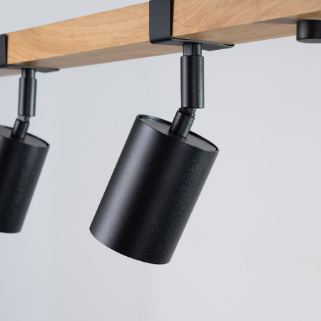 FAGER 4L 4xGU10 Spotlight Moving Black Skandinávské stropní svítidlo SOLLUX