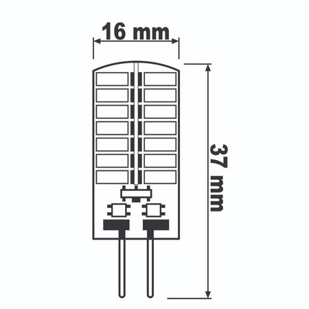 Žárovka LED G4, KAPSLE 4W = 30W 380lm 4000K Neutralní bílá 360° LUMILED