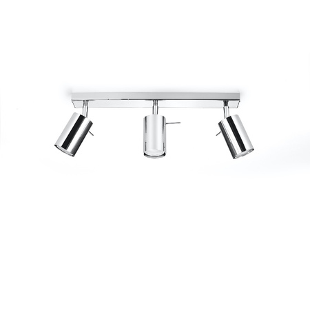 Svítidlo pro povrchovou montáž RING 3L 3xGU10 Reflektor halogenový pohyblivý Minimalist Chrome SOLLUX