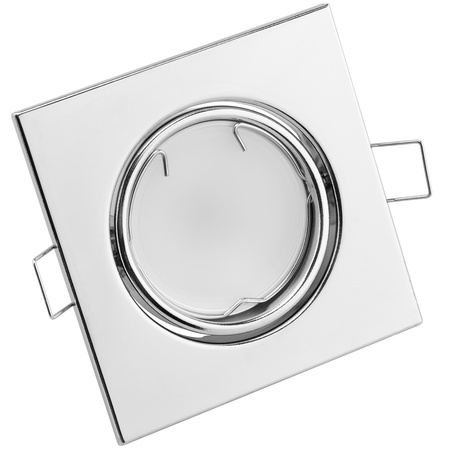 Halogenové svítidlo pod omítku Pohyblivé čtvercové svítidlo PICTOR Chrome Sheet MR16 GU10 LUMILED