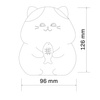 LED dobíjecí dekorativní lampa 1W 59lm 3000K RGBW bílá stmívatelná Gatto Sanico Goldlux