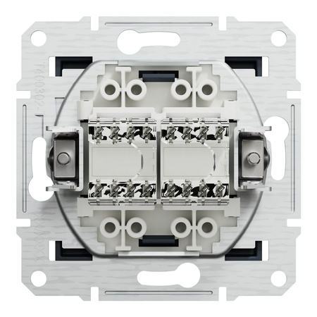 Double Computer Socket 2x RJ45 kat. 5e UTP bez rámečku Antracit SCHNEIDER ASFORA