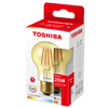 LED žárovka E27 A60 4,5W = 25W 400lm 2200K Warm Filament Amber TOSHIBA