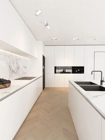 MONO SURFACE III 7685 Nowodvorski Bílo-zlatý 3xGU10 Zápustná lišta 70cm Reflektor Moderní