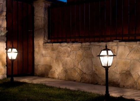 Venkovní zahradní lampa Elevation LED NÁSTĚNNÁ LAMPA Vitráže K 3012/1/N E27 Su-Ma