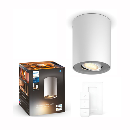 Stropní svítidlo LED Spot Pillar White 5W CCT PHILIPS HUE Bluetooth Zigbee + stmívač