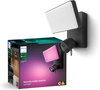 LED reflektor 30,5 W 2250 lm IP44 bílý a barevný Ambiance RGB + TW černý s venkovní kamerou IP 1080p Full HD CMOS Smart SMART Zigbee Bezpečný reflektor Kamera Philips HUE