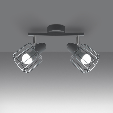 BELUCI 2 2xE14 Bílé moderní stropní svítidlo SOLLUX