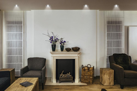 LED panelové bodové svítidlo 10W 700lm 4000K neutrální bílá černá Downlight Slim Ledvance