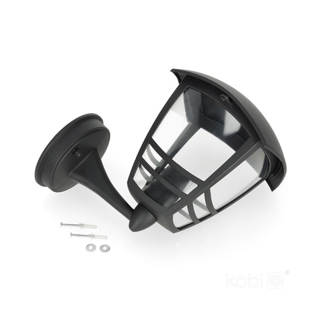 Venkovní nástěnné svítidlo E27 IP54 černé Tevio Kobi