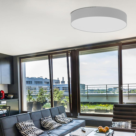 Stropní svítidlo Plafond RONDO WHITE Round white 80cm 15W 6xE27 2443 TK Lighting