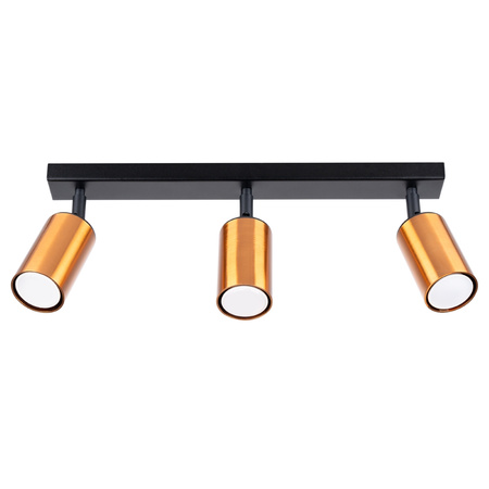 Stropní svítidlo WINX 3xGU10 Reflector Moving Black-Copper Modern SOLLUX