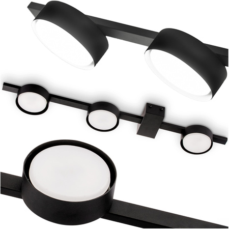 OVILO stropní svítidlo LED halogenové svítidlo 3x GX53 Bodové nástěnné svítidlo Reflektor LUMILED