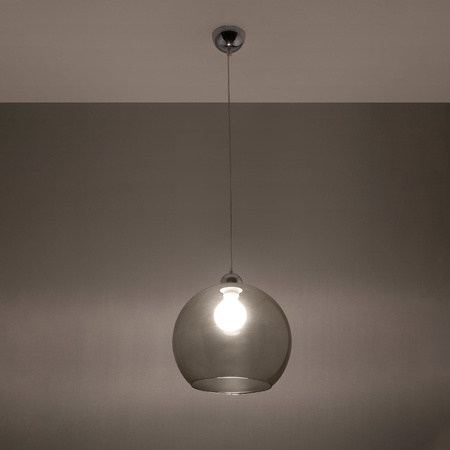 LED závěsné stropní svítidlo BALL E27 Overhang Round Graphite SOLLUX