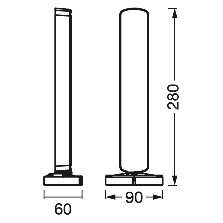 2x RGB LED herní stolní lampa + TW 28cm světelná lišta Smart App SMART+ WiFi Moodlights OSRAM