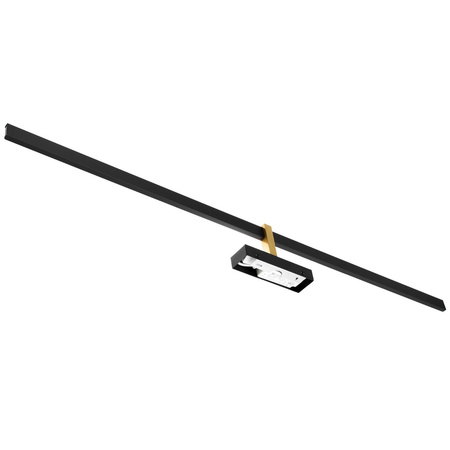 VENUS Zrcadlová lampa LED koupelnová nástěnná lampa 24W 1680lm černá a zlatá 120cm