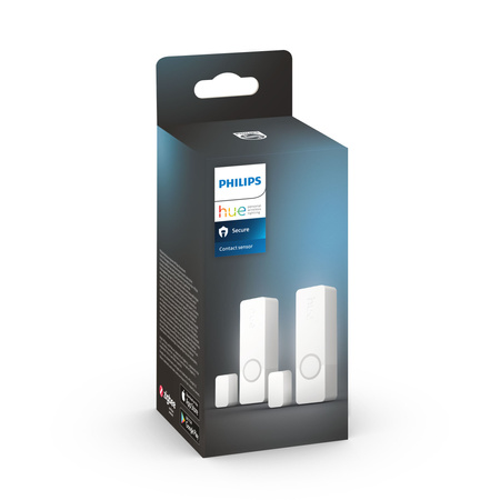 2x Kontaktní senzor otevření/zavření dveří Bezdrátový inteligentní kontaktní senzor oken PHILIPS HUE Zigbee, bílý