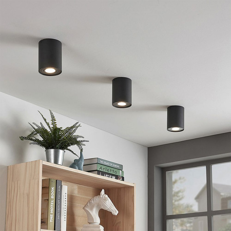 HALOGEN SPOT svítidlo pro povrchovou montáž 1x GU10 Moving Black Videx