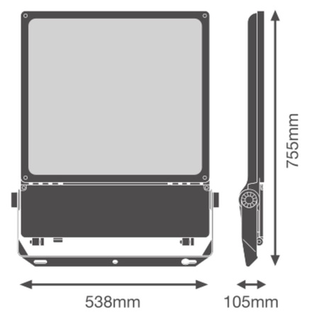LED reflektor Venkovní reflektor 450W 61000lm 3000K IP66 Bílý reflektor Ledvance