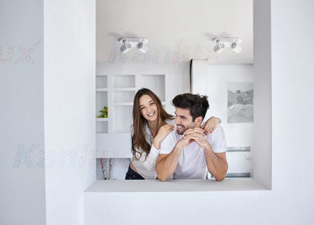 LED GU10 LED Reflektor Stropní světlo nastavitelné kulaté černé Laurin Kanlux