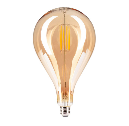LED žárovka E27 A165 6W=60W Jantarová 560lm 2500K Teplá bílá 360° vlákno