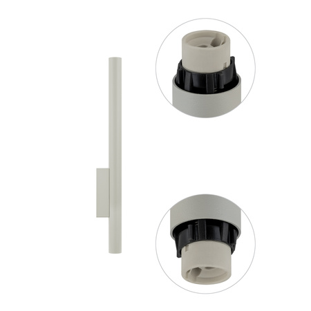 Nástěnné svítidlo povrchové 2x GU10 šedé Moderní FOURTY WALL XL 10892 Nowodvorski