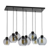 CUBUS GRAPHITE Závěsné stropní svítidlo Black Graphite Moderní lustr 8xE27 4113 TK Lighting