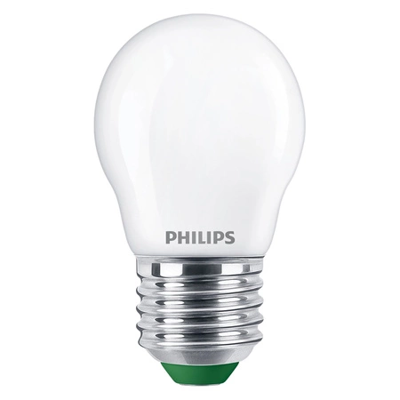 LED žárovka E27 Ball P45 2,3W = 40W 485lm 210lm/W 2700K Warm 300° CLASS A UltraEfficient Philips
