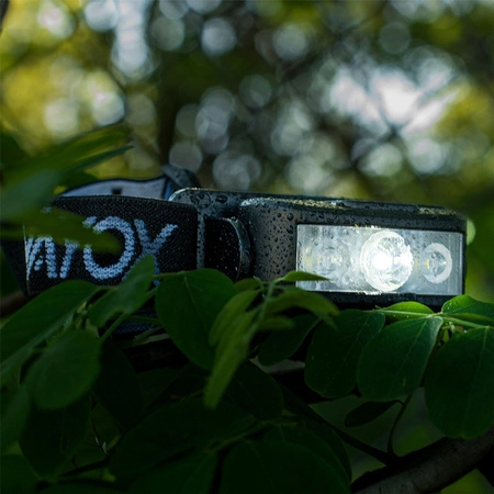 Dobíjecí čelová svítilna 100lm 100LM LED + 2XLED 5 režimů VAYOX